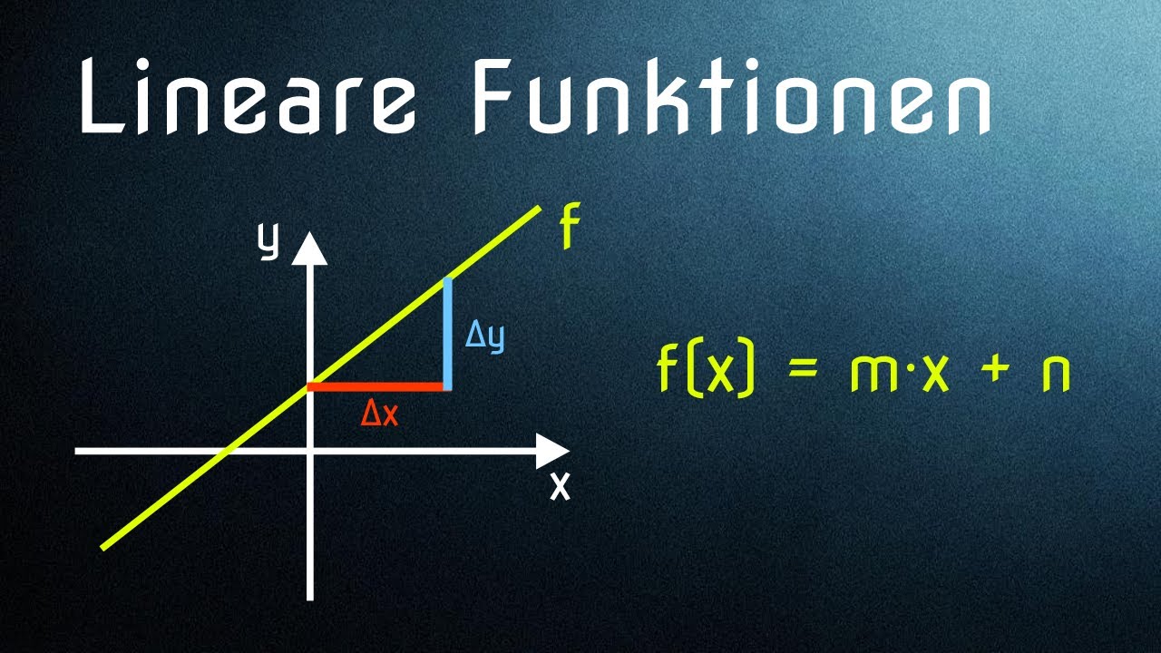 Lineare Funktion in Normalform (1/3) - Einfache Einführung