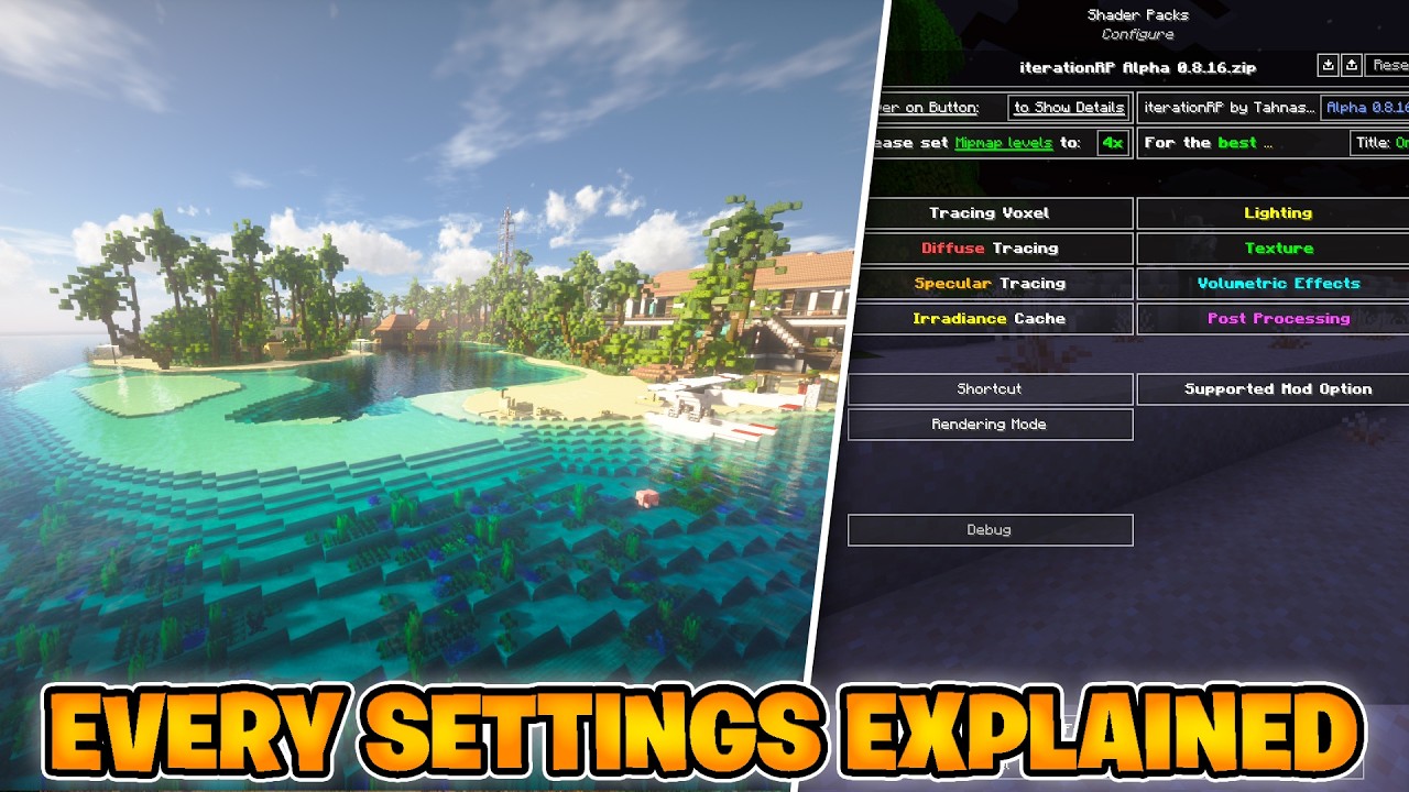 Menu Shader Bikin Pusing Ini Penjelasan Semua Fungsinya! (Minecraft)