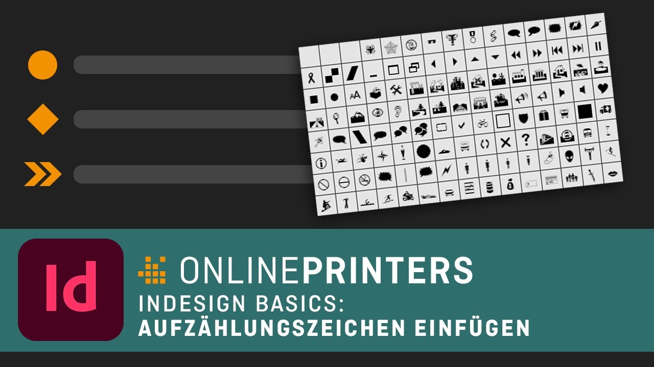 In InDesign Aufzählungszeichen einfügen – Basics Tutorial