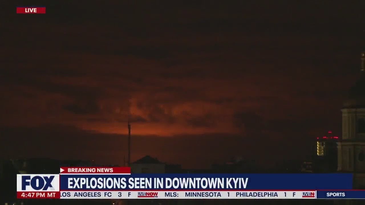 Russia-Ukraine: Large explosions seen in Kyiv | LiveNOW from FOX