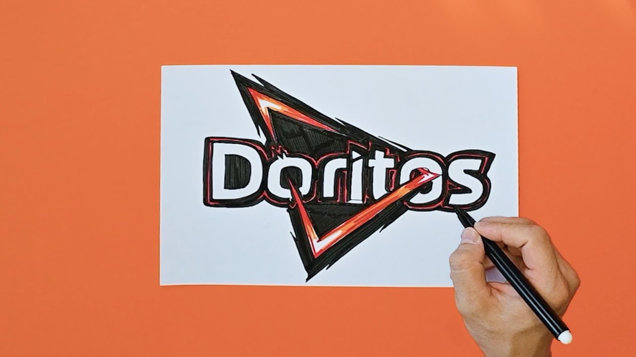 How to draw Doritos tortilla chips logo