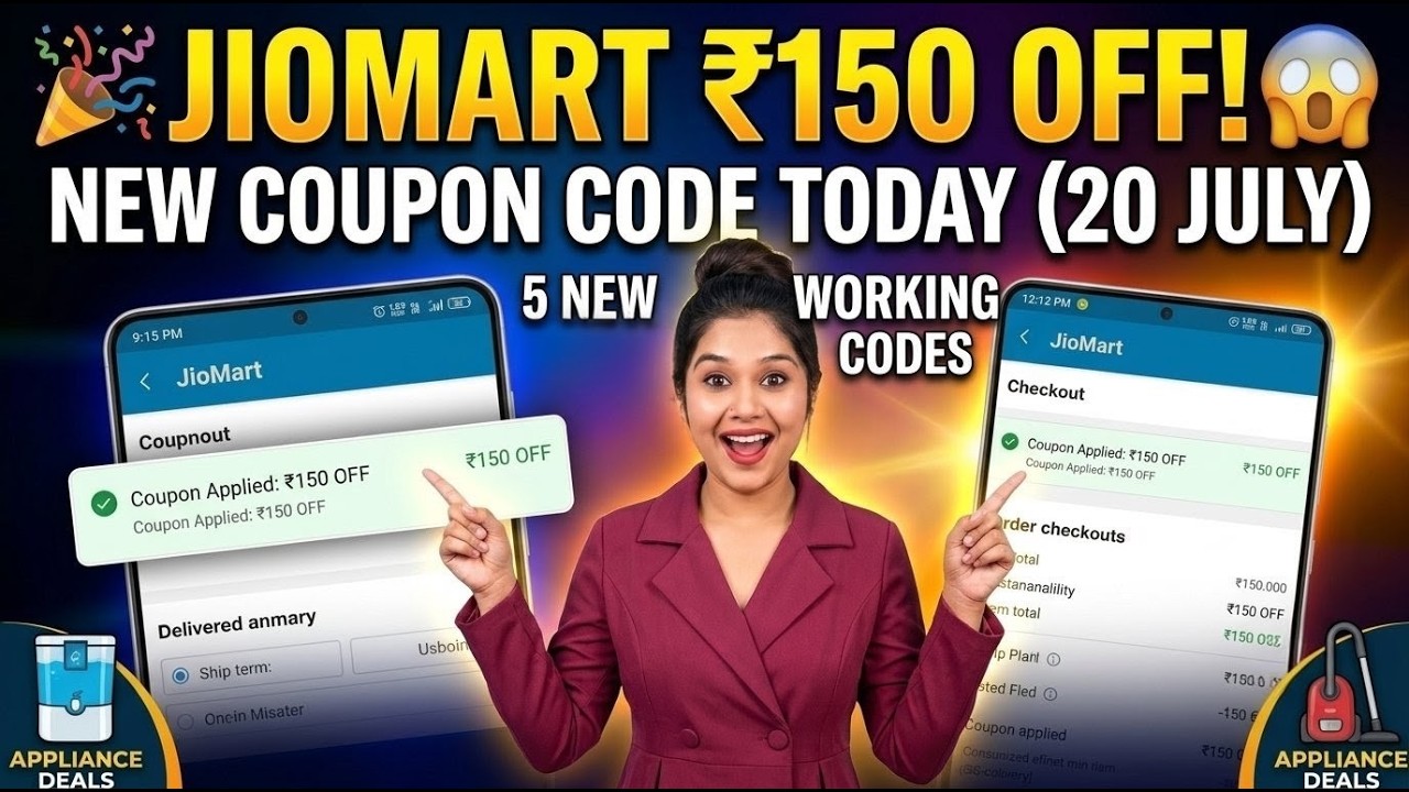 🎉JioMart ₹150 OFF New Coupon Code Today | Jiomart ₹75, ₹100 & ₹175 New Working Coupon Code