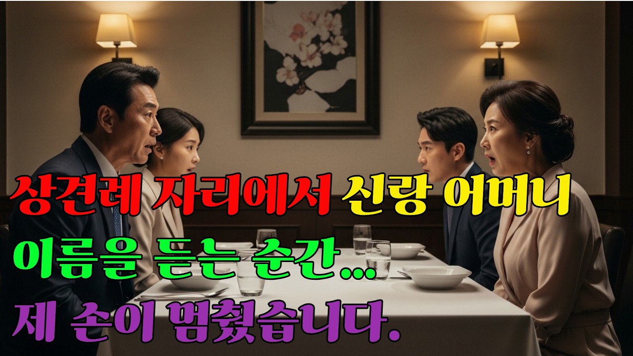 딸 상견례 자리에서 40년 전 첫사랑을 만났습니다