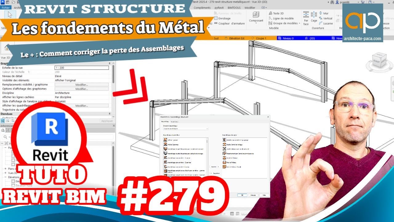 REVIT Structure - Les fondements des Assemblages pour REVIT - Comment les réparer ?