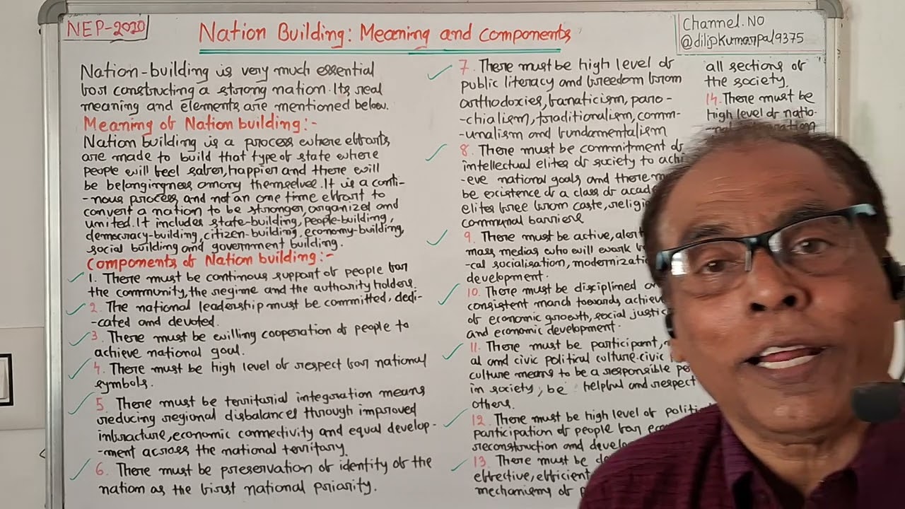 1016)Nation Building(OdiaVideo)=+3 4th Sem+8th Pap.