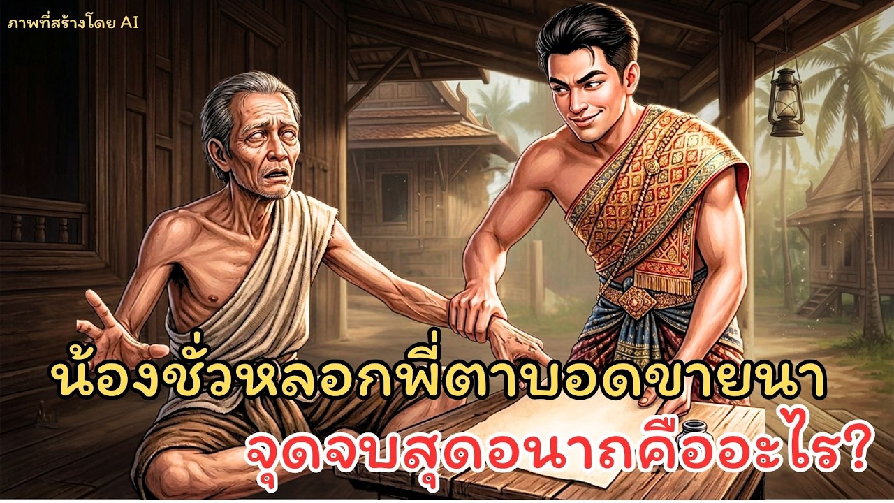 น้องชายใจยักษ์! หลอกพี่ตาบอดเซ็นยกนา สุดท้ายความแตกโดนแฉจนสิ้นเนื้อประดาตัว