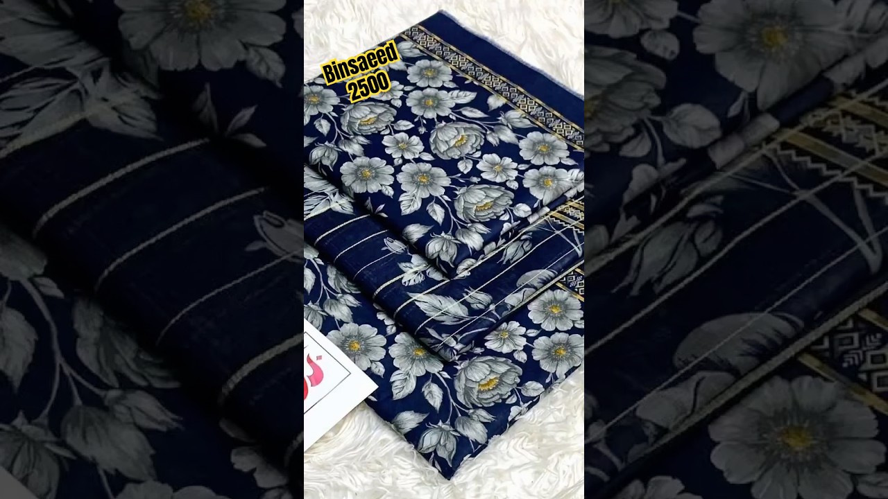 Binsaeed lawn latest collection 2026/ For order WhatsApp: 03360436241 #binsaeed #fashion #dress