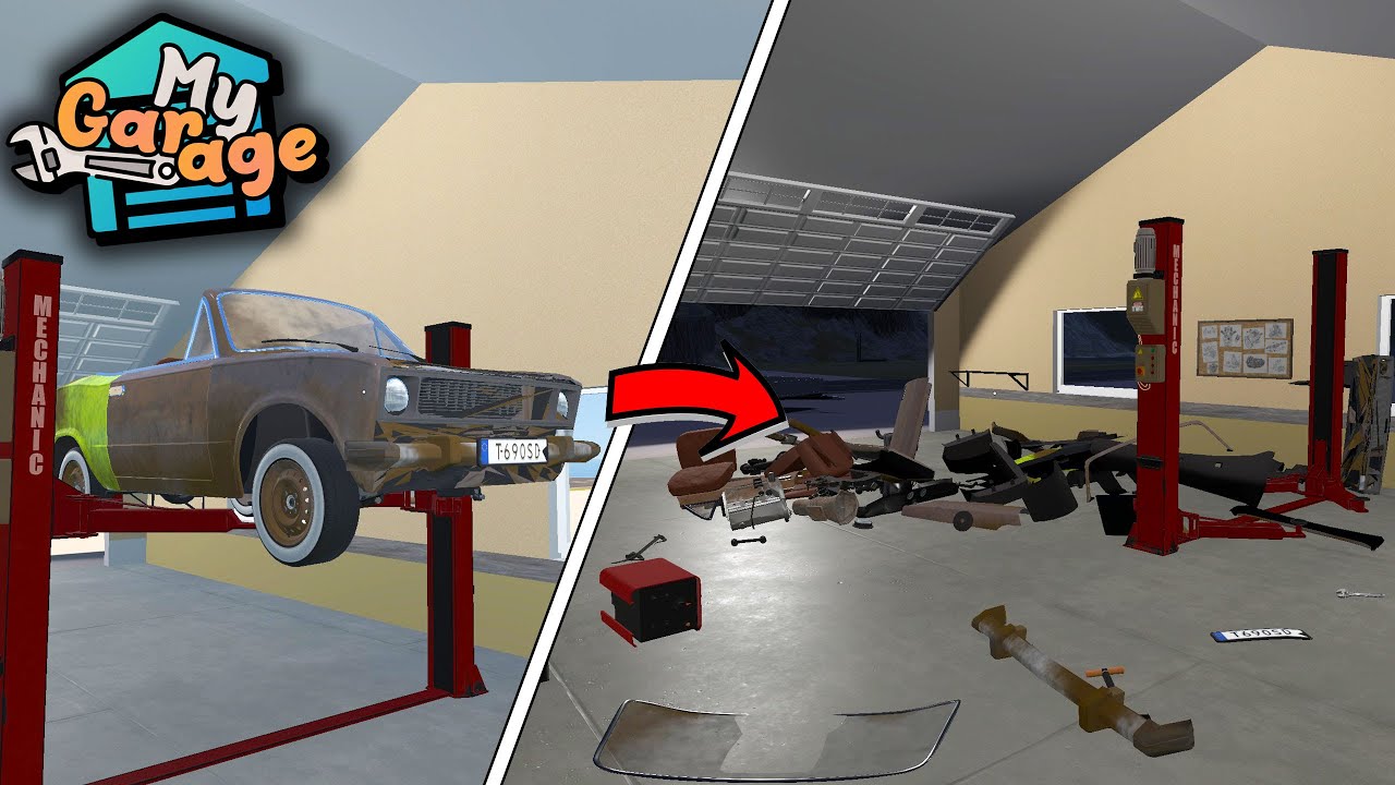 DISASSEMBLY OF THE CAR FOR SCRAP - My Garage #8 | Radex