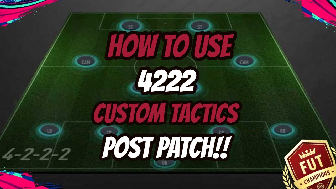 FIFA 20 HOW TO USE 4222 POST PATCH | 4222 CUSTOM TACTICS/INSTRUCTIONS | DONTEEVEE FA LICENSED COACH