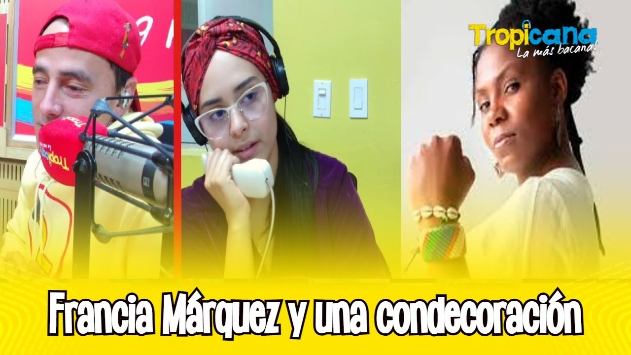 Francia Márquez y una condecoración