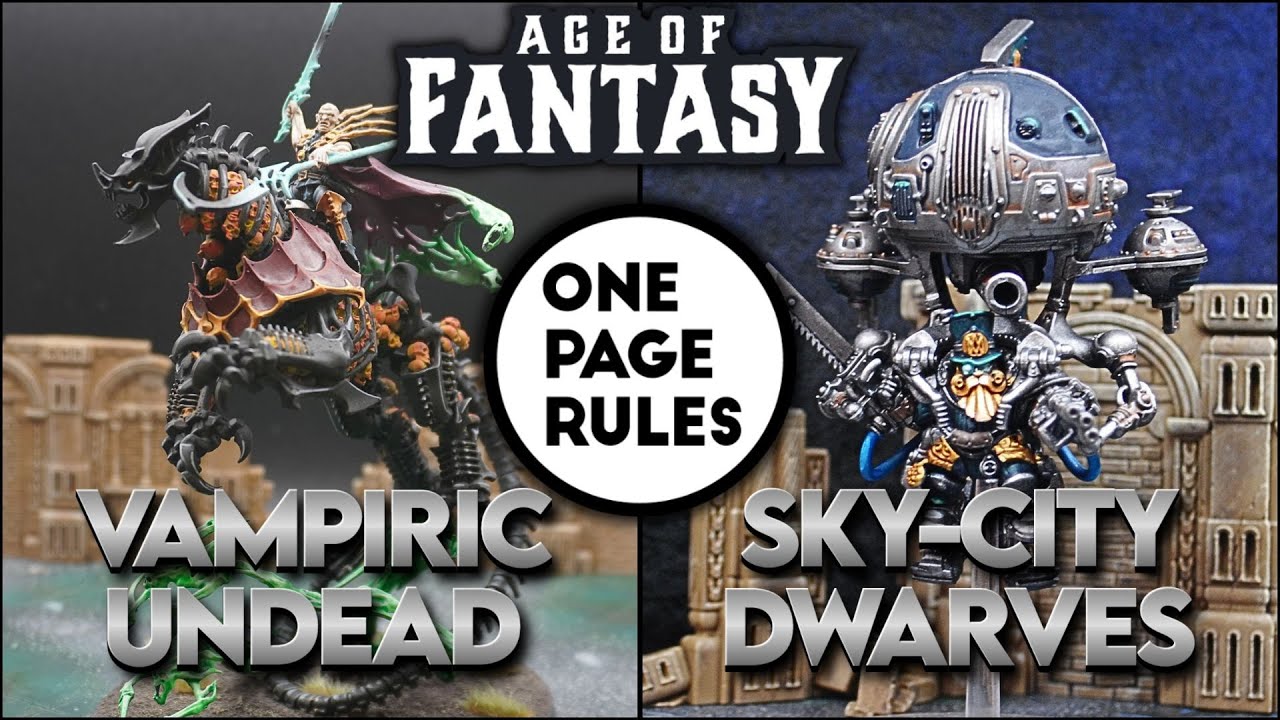 Sky-City Dwarves v. Vampiric Undead, 2000 pts.