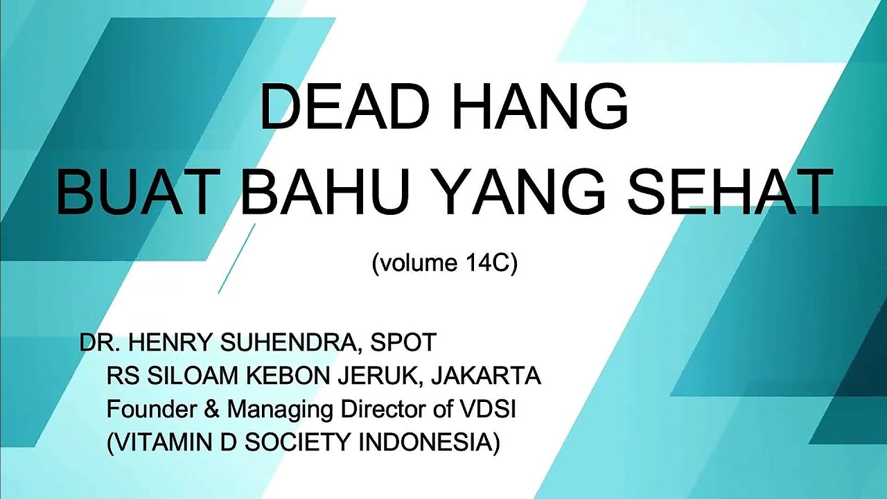 DEAD HANG BUAT BAHU YANG SEHAT (volume 14c)