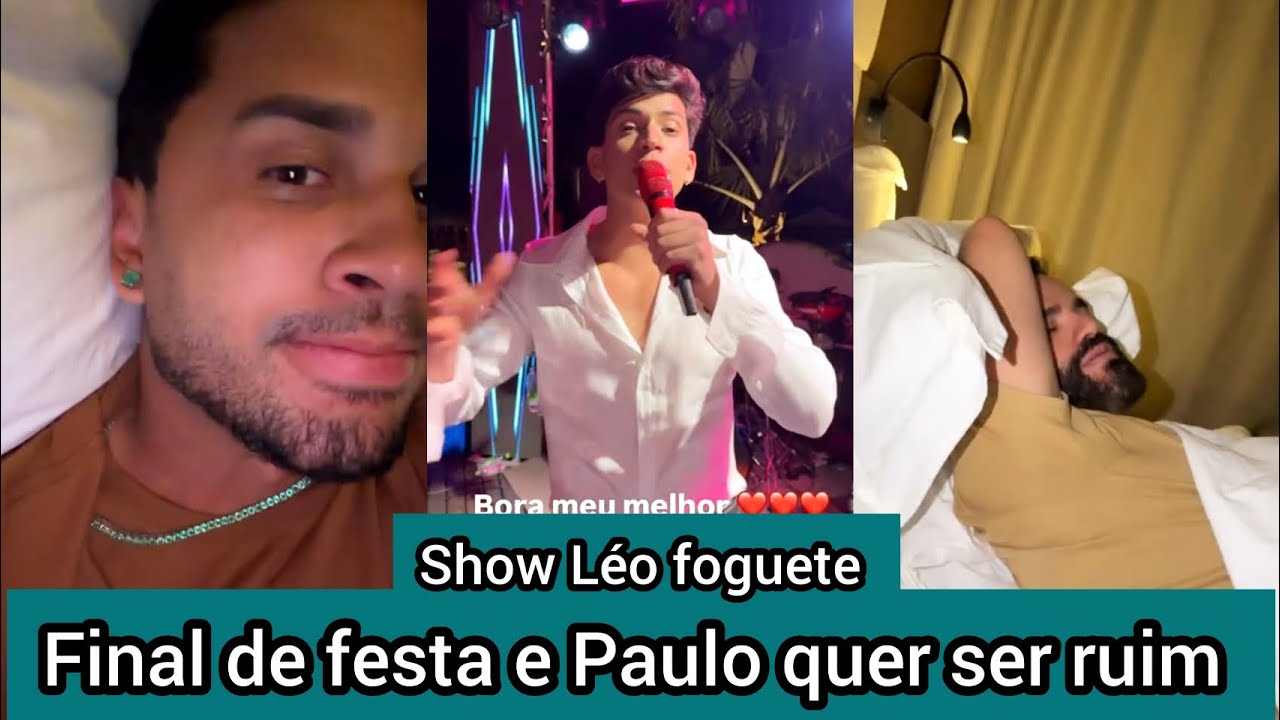 Lucas Guimarães se diverte em sua festa ao som de Léo Foguete e Paulo querendo ser ruim pra dormir 