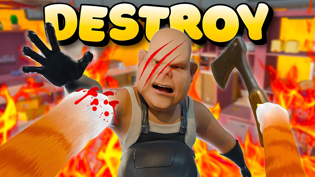 Безумный кот покоряет столовые приборы! | I am Cat VR Полная версия игры