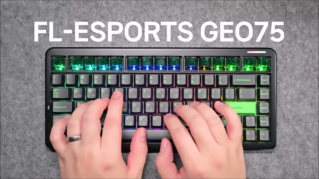 FL-ESPORTS Geo75 풀알루미늄 기계식 키보드 ⌨ | FL-CMMK 리치베리축 타건 🎧
