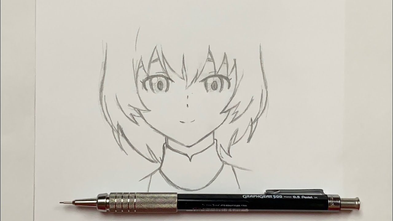 رسم انمي سهل | تعليم رسم بنت انمي خطوة بخطوة بقلم الرصاص