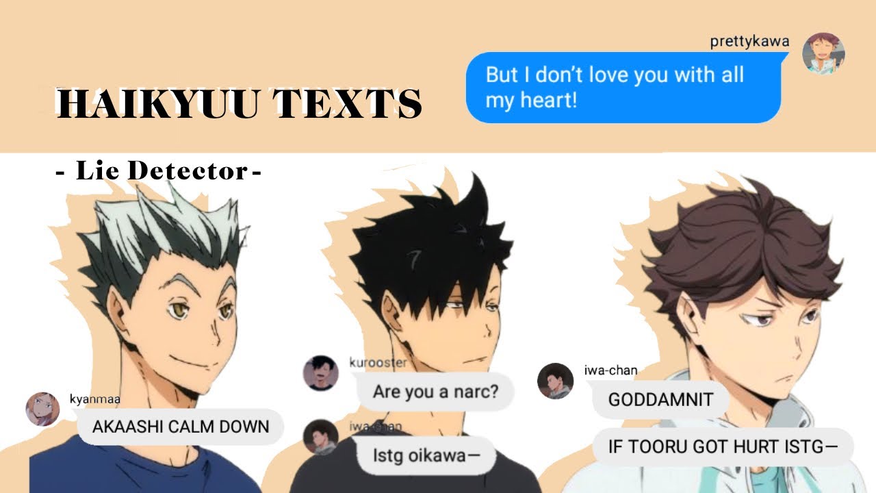 Скетч «Детектор лжи» || Текст Haikyuu