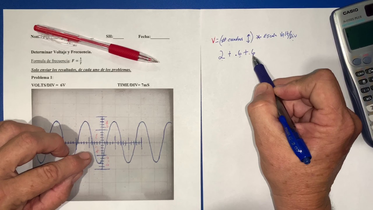 COMO MEDIR VOLTAJE EN UNA ONDA SINUSOIDAL DE OSCILOSCOPIO