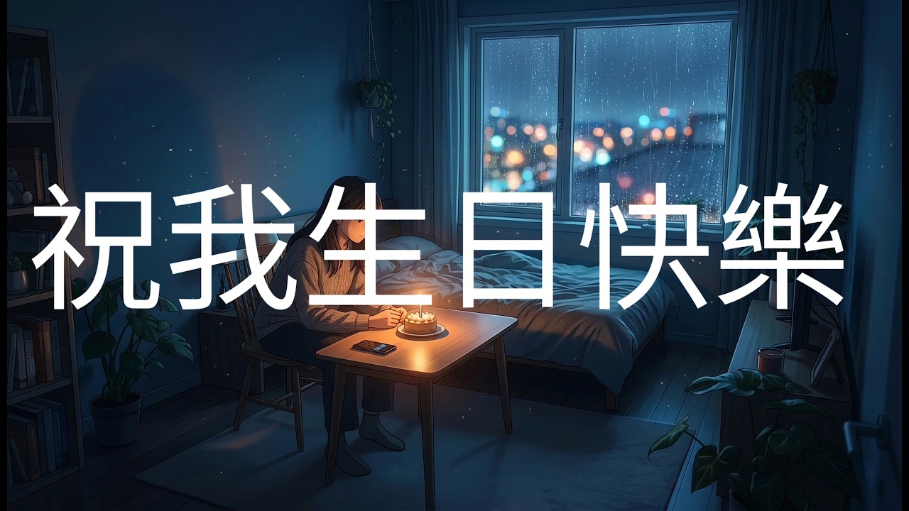 祝我生日快樂  |『在最黑的這個夜裡 還願意替自己點火』【動態歌詞 Lyrics 】