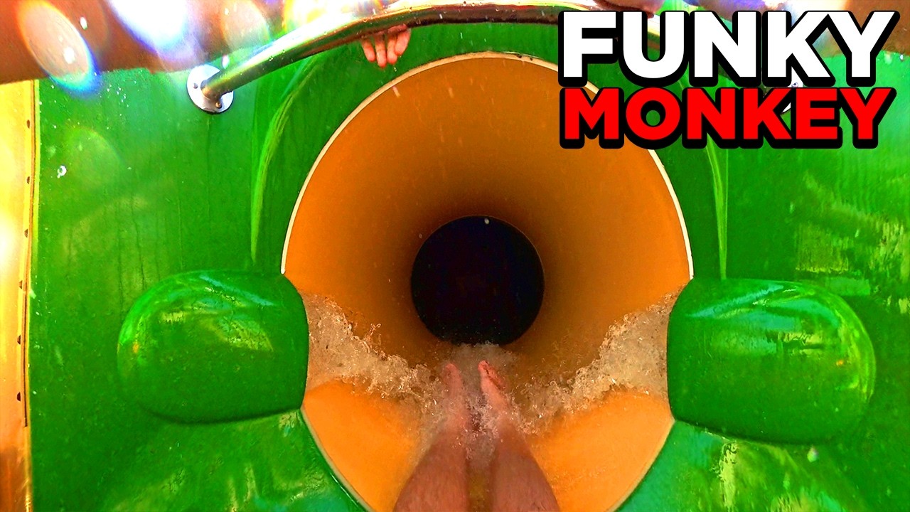 Funky Monkey 3/5 (Exotic Island) - Energylandia 2025 (4K) (POV) (Zator, Polska) Insta360 X5
