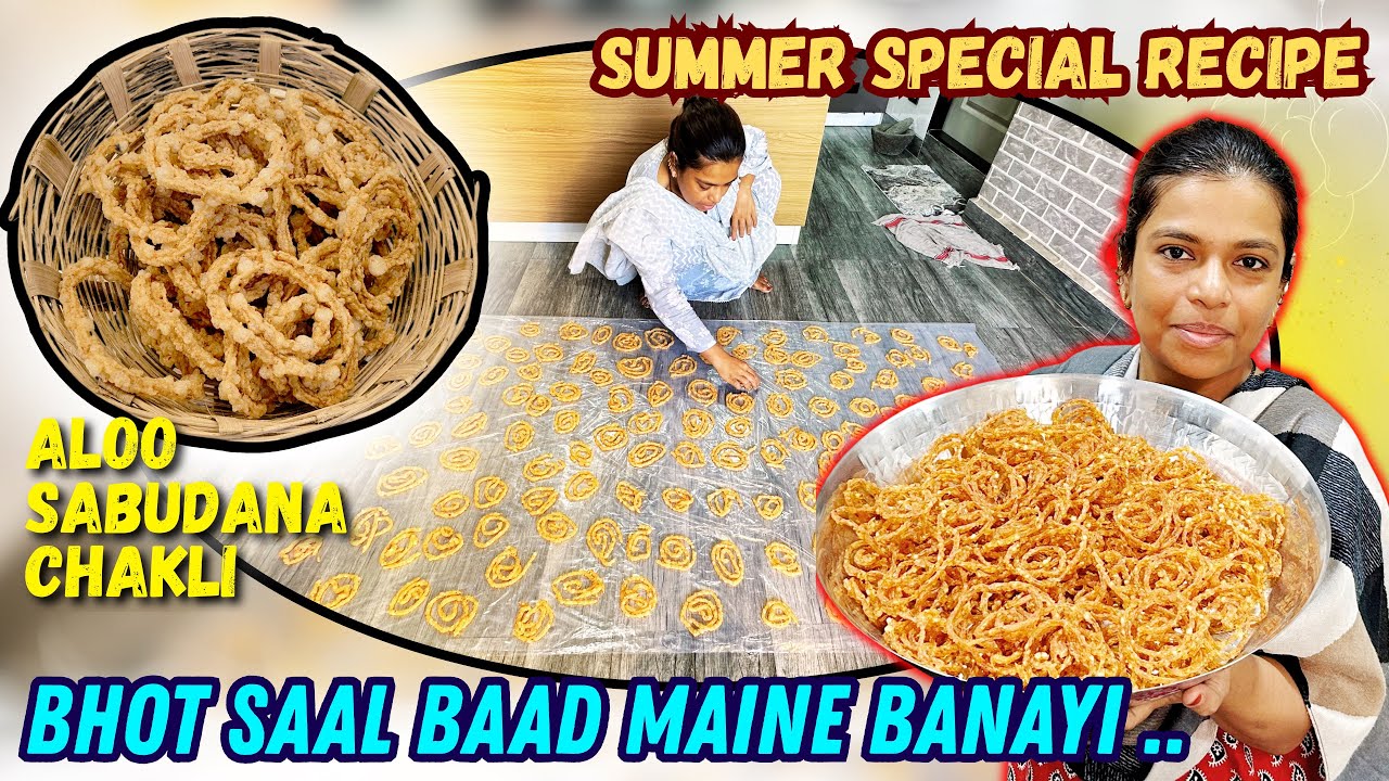 Bhot Saal Baad Maine Banayi Aloo Sabudana Chakli | Kurkure Chakli 🤤 | How To Make Chakli At Home 🏠