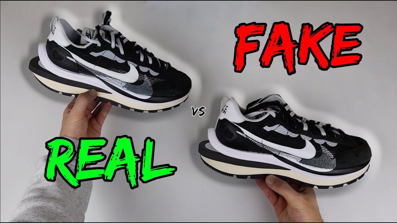 НАСТОЯЩИЕ ИЛИ ПОДДЕЛКИ! СРАВНЕНИЕ NIKE SACAI VAPORWAFFLE ЧЁРНО-БЕЛЫЕ!