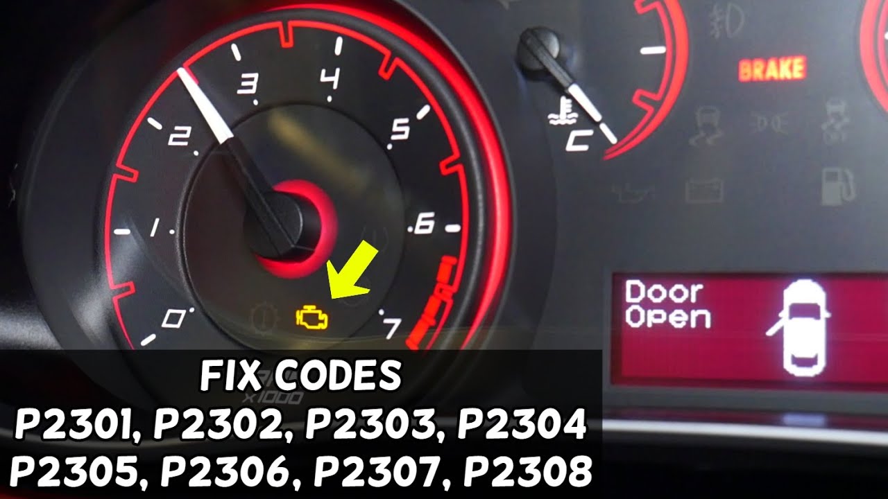 CODE P2300 P2301 P2302 P2303 P2304 P2305 P2306 P2307 P2308 P2309 P2310 DODGE JEEP CHRYSLER FIAT