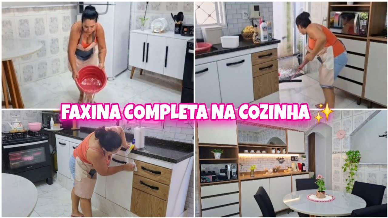 FAXINA na COZINHA +ORGANIZA&Ccedil;&Atilde;O das COMPRAS  do M&ecirc;s - Olha essa Transforma&ccedil;&atilde;o 😱