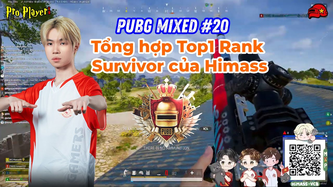PUBG PC I PUBG Mixed #20 I Tổng hợp một số Top1 của Himass tại Rank Survivor