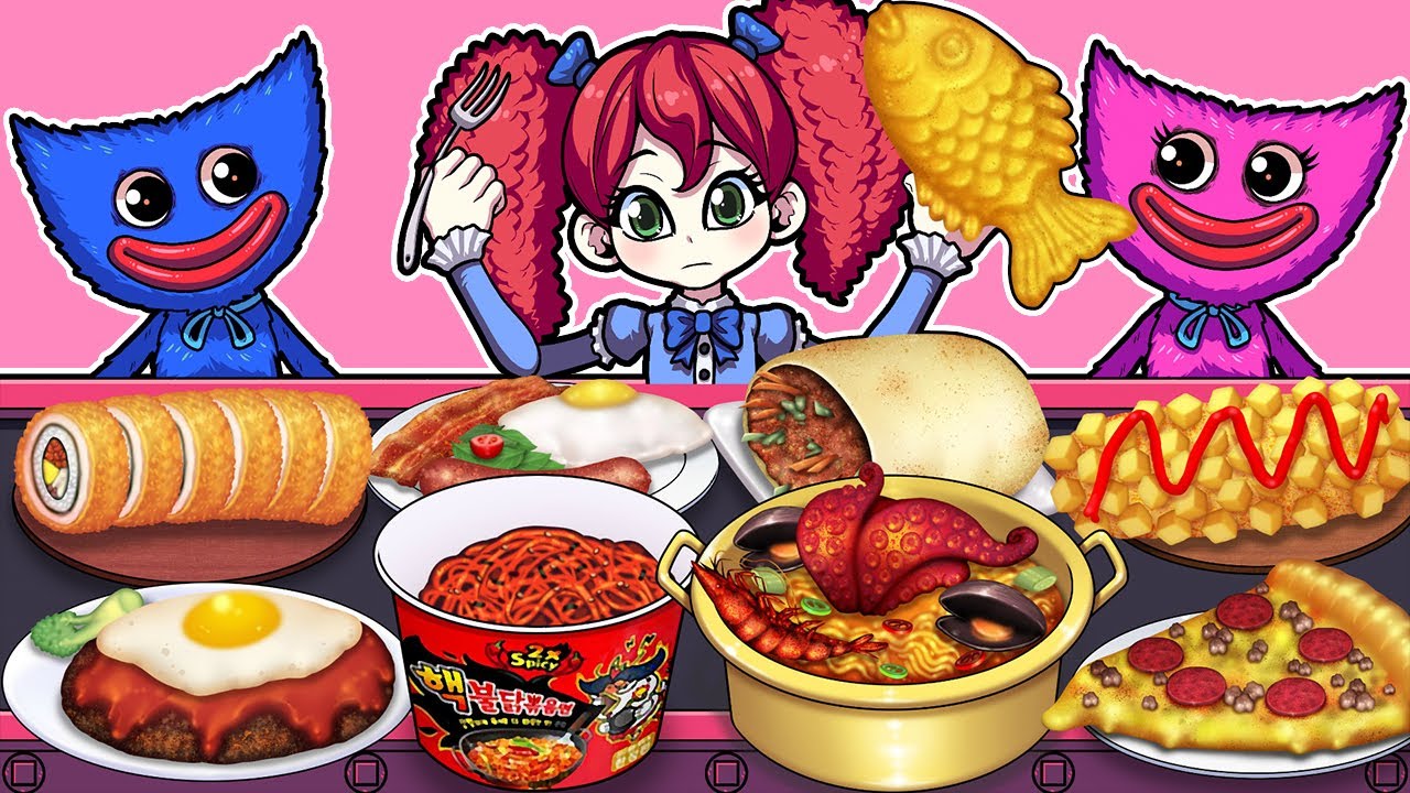 Poppy Playtime Mukbang Animation Набор лапши с морепродуктами ПОЛНОЕ ИЗДАНИЕ