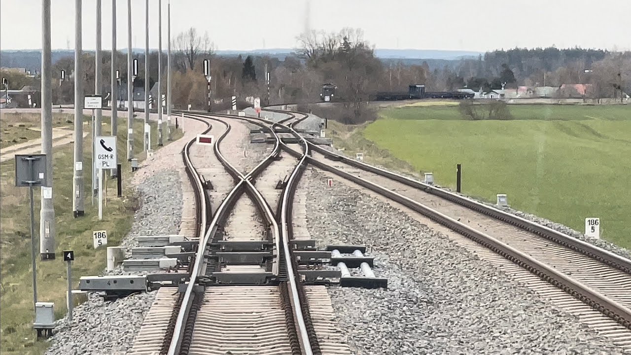 Pociągi towarowe i osobowe w Osowie transport szyn kolejowych tłucznia cementu LK201 LK235 LK248 🛤