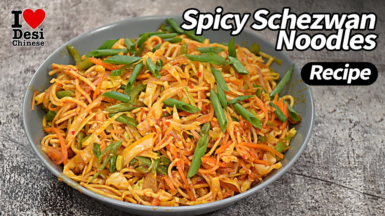 Spicy Schezwan Noodles Recipe | बाज़ार जैसी तीखी चाउमीन घर पे बनाये | Stir-Fry Vegs for Hakka Noodles