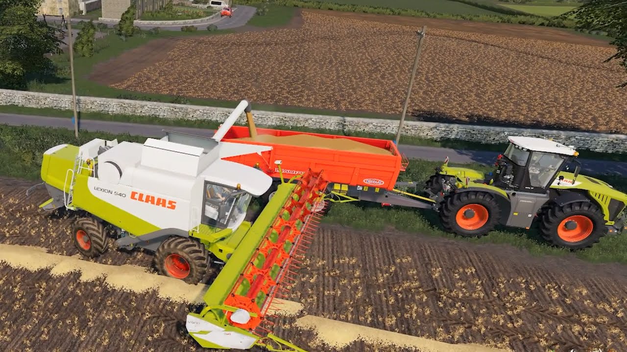 Sandy Bay  EP#1 | Farming Simulator 19 Timelapse | FS19 Timelapse | Harvesting Wheat, Baling Straw.