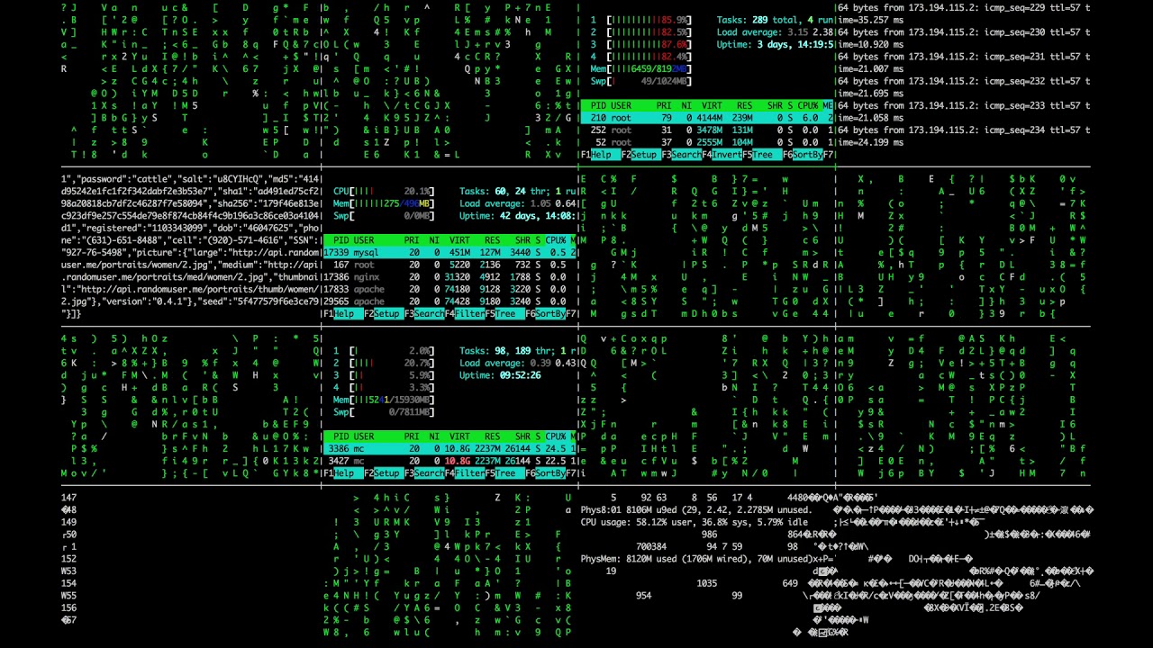 ROYALTY FREE VIDEO - Fake Hacking Screen Command Terminal
