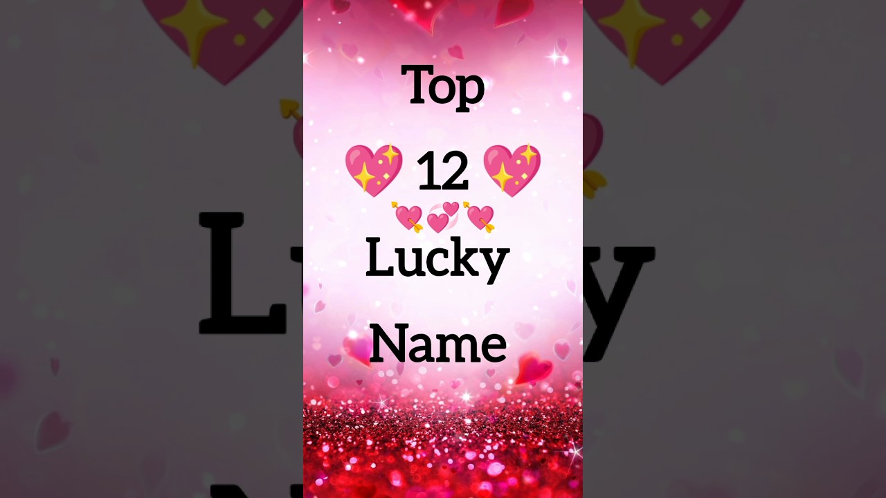 ✨ Comment your name first letter 💞💯 || top twelve lucky name || lucky name #love #lucky  #shorts
