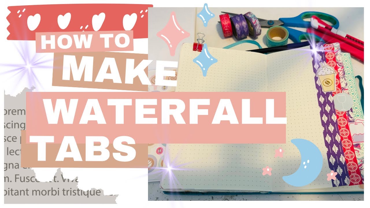 How To Make Waterfall Tabs | Journal Tutorial | #journaling #journalwithme