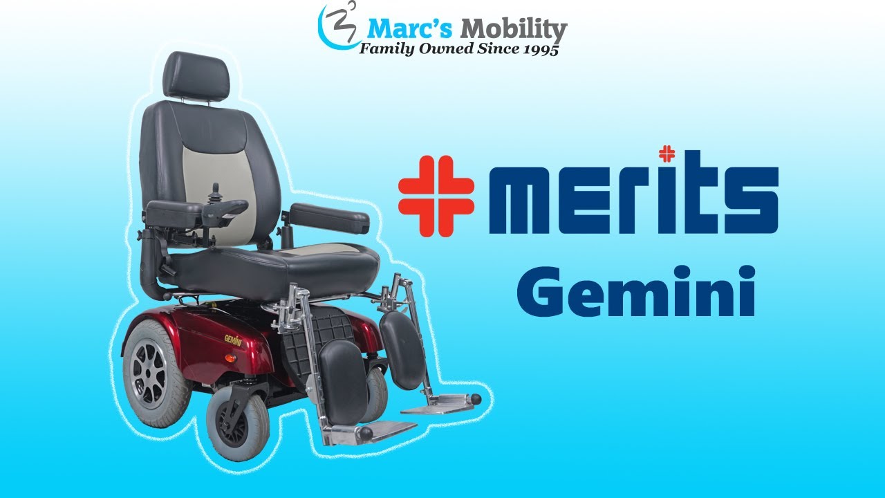 Merits P301 Gemini Rear Wheel Drive 450 lb Capacity Powerchair - Review # 8594