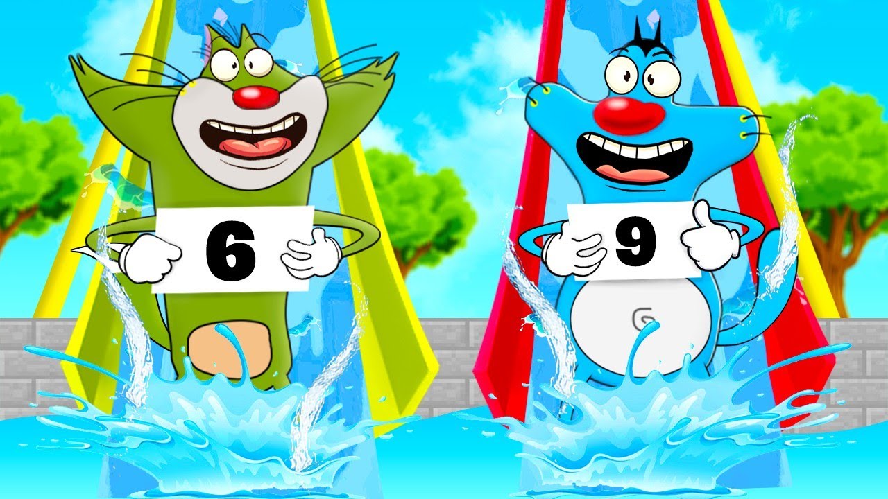 Roblox Water Park Adventure Ride With Oggy And Jack | Rock Indian Gamer |