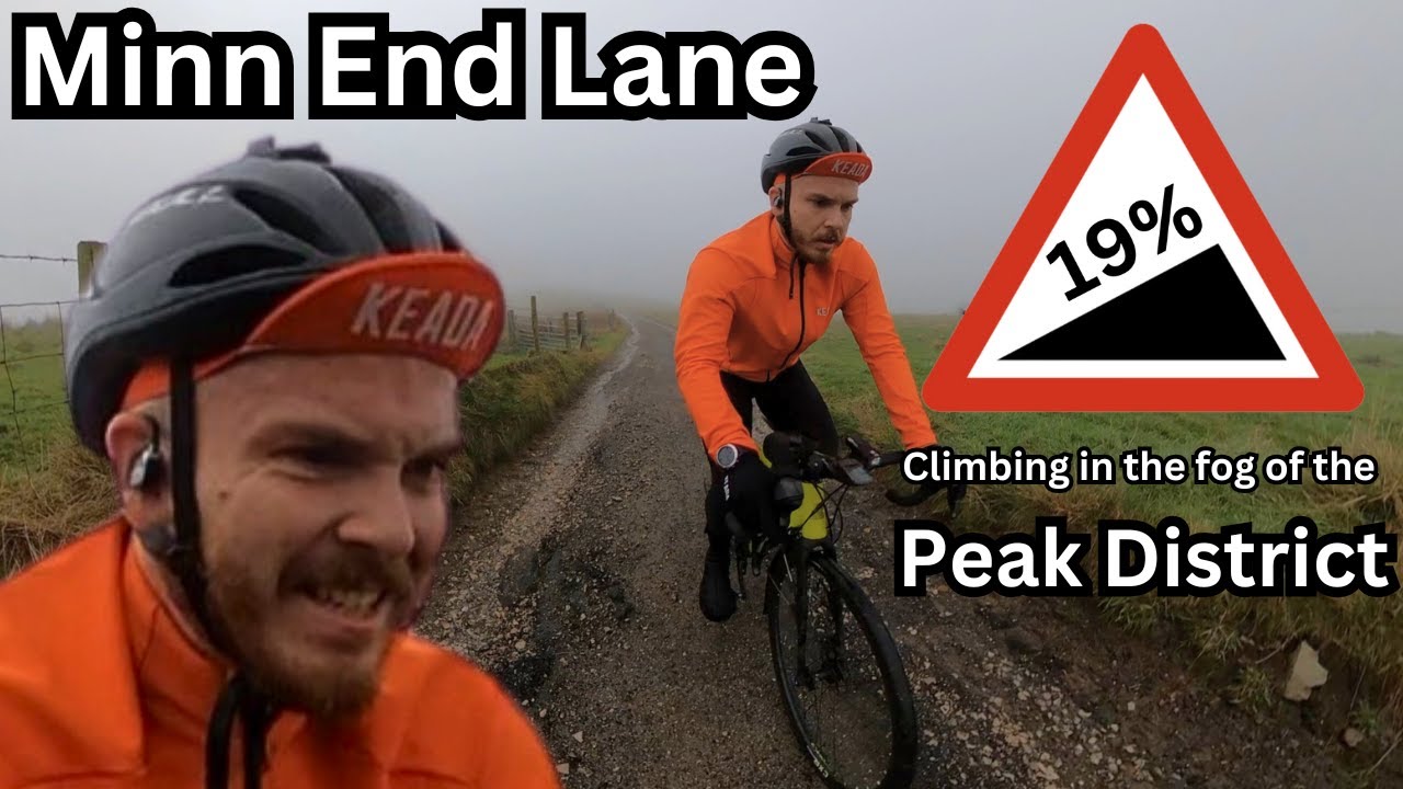 Cycling up 19% hidden gem in the Peak District, Minn End Lane