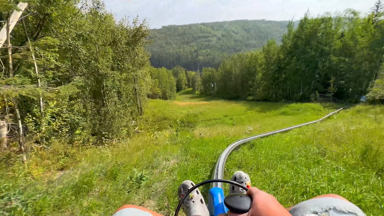 POV Riding down The Coaster | Canyon Coaster