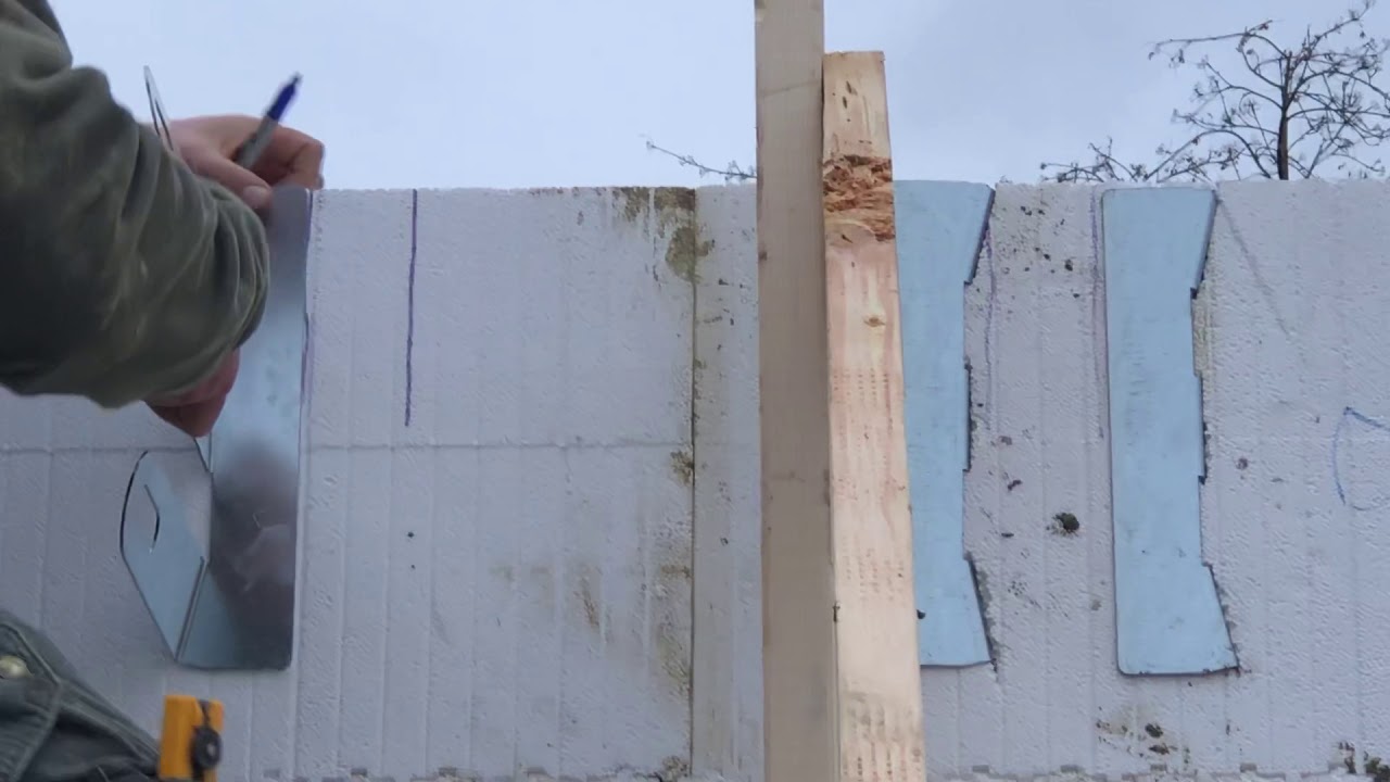 ICF joist hanger connector