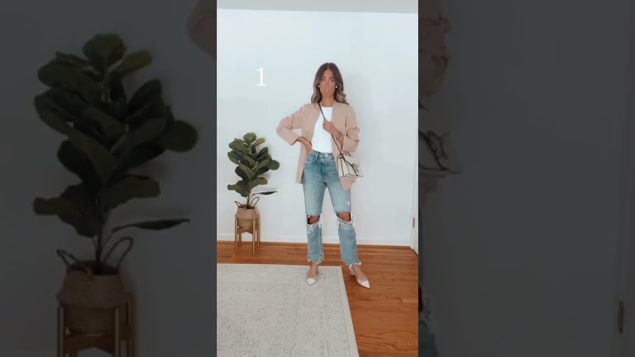 Amazon Blazer Outfit Ideas | Blazer Style | Blazer Look | Blazer Outfit #shorts #tiktok #blazer