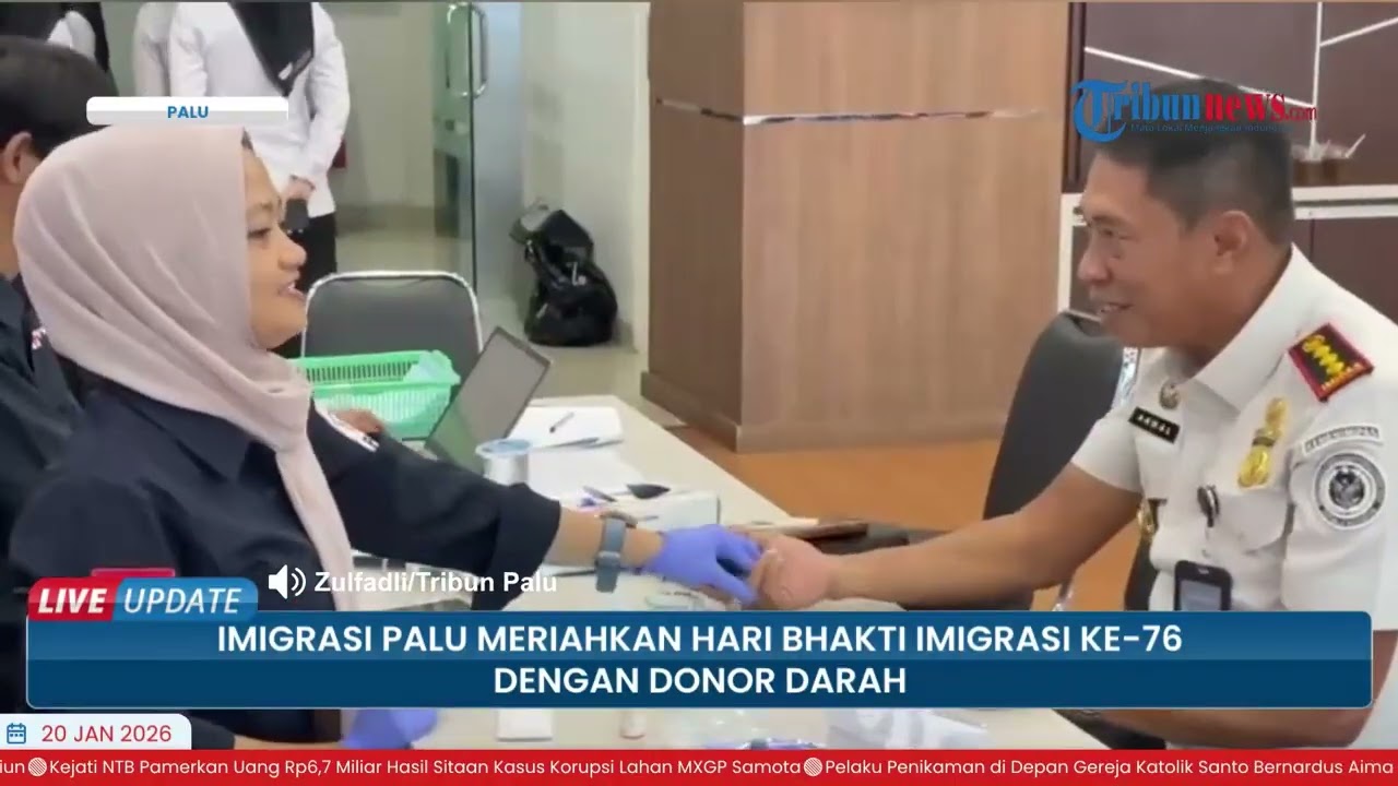 Kantor Imigrasi Palu Laksanakan Donor Darah Kemanusiaan