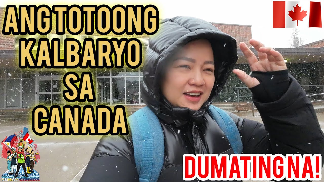 UMPISA NA NG TOTOONG KALBARYO NAMIN SA CANADA | SNOWFALL IN CALGARY | BUHAY CANADA