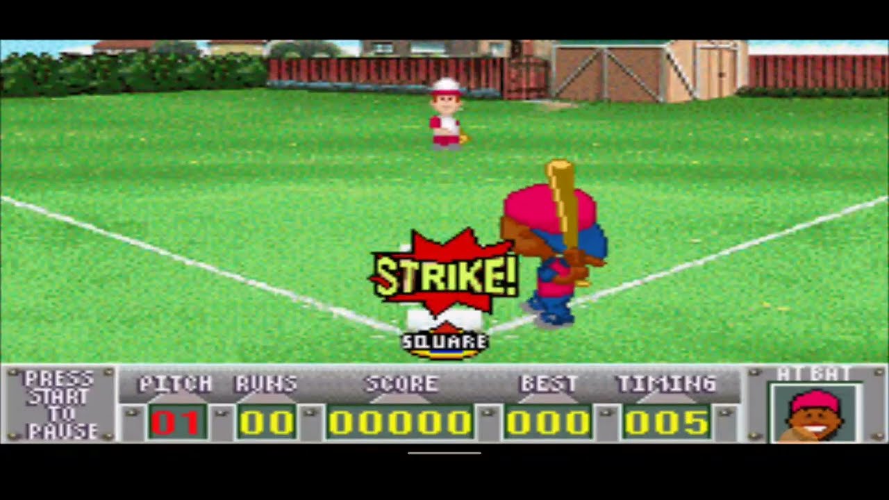 Backyard Baseball Gameplay Home Run Derby Ken Griffey Jr. GBA