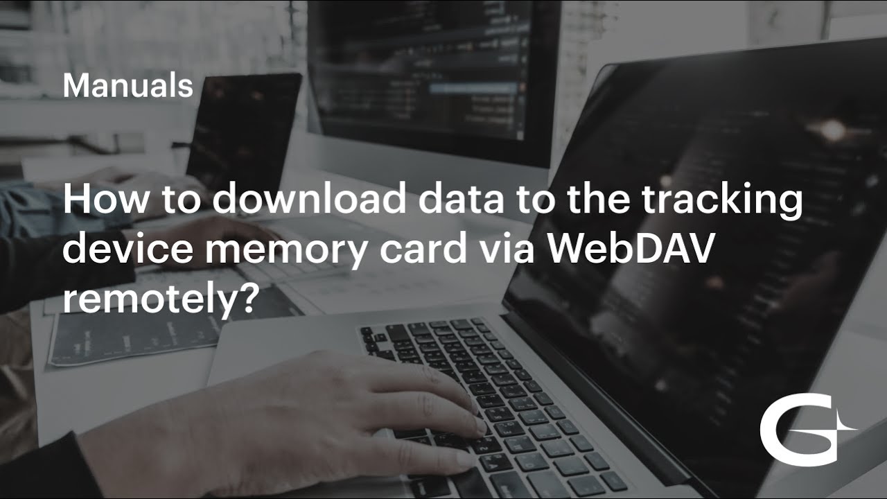 How to download data to the tracking device memory card via WebDAV remotely?