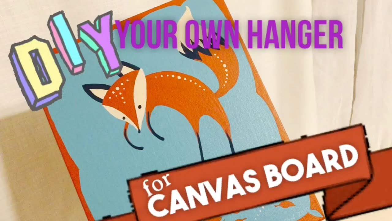How To Make a Picture Hanger for Canvas Board - Home Materials DIY