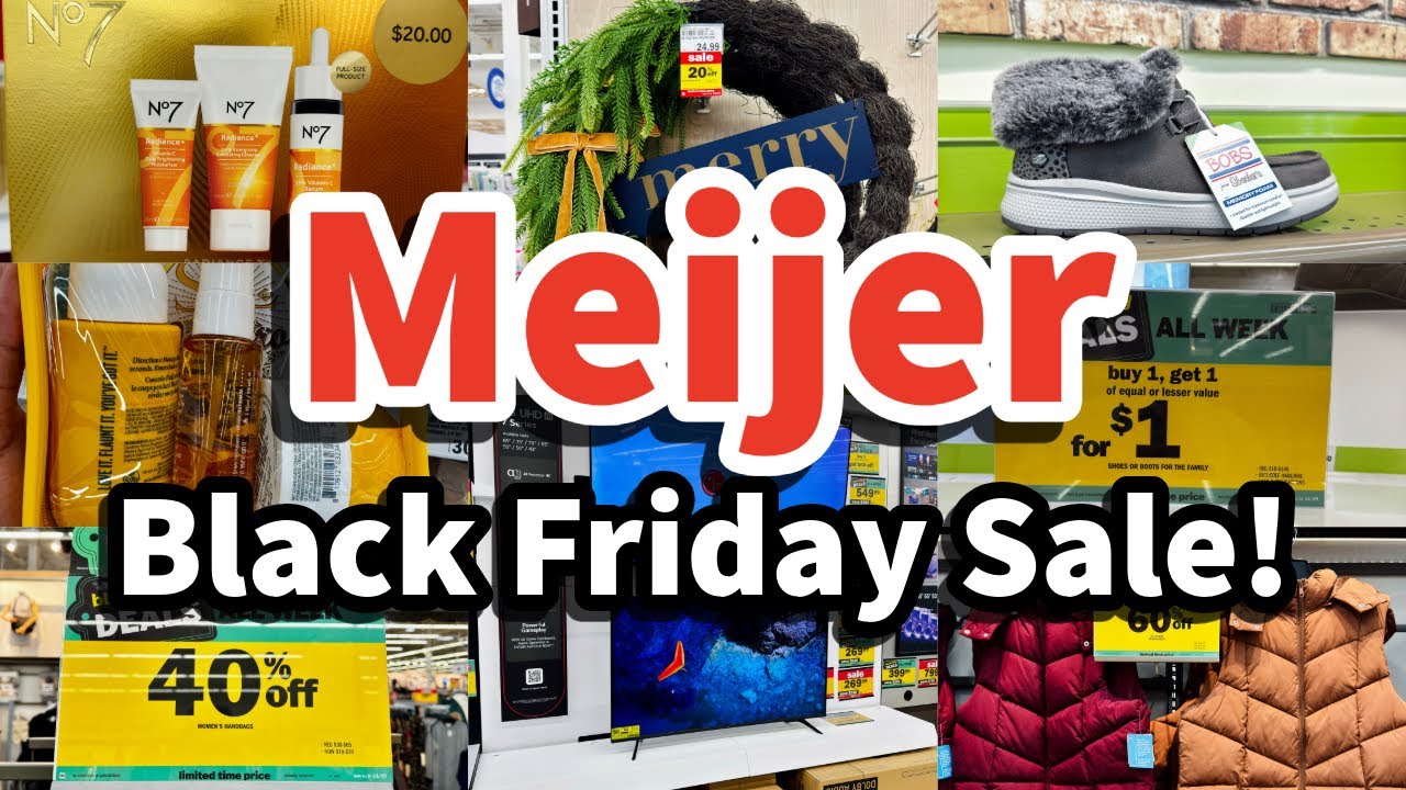 The BEST Meijer Black Friday Deals I Found! (Christmas Decor & More)😮😮😮
