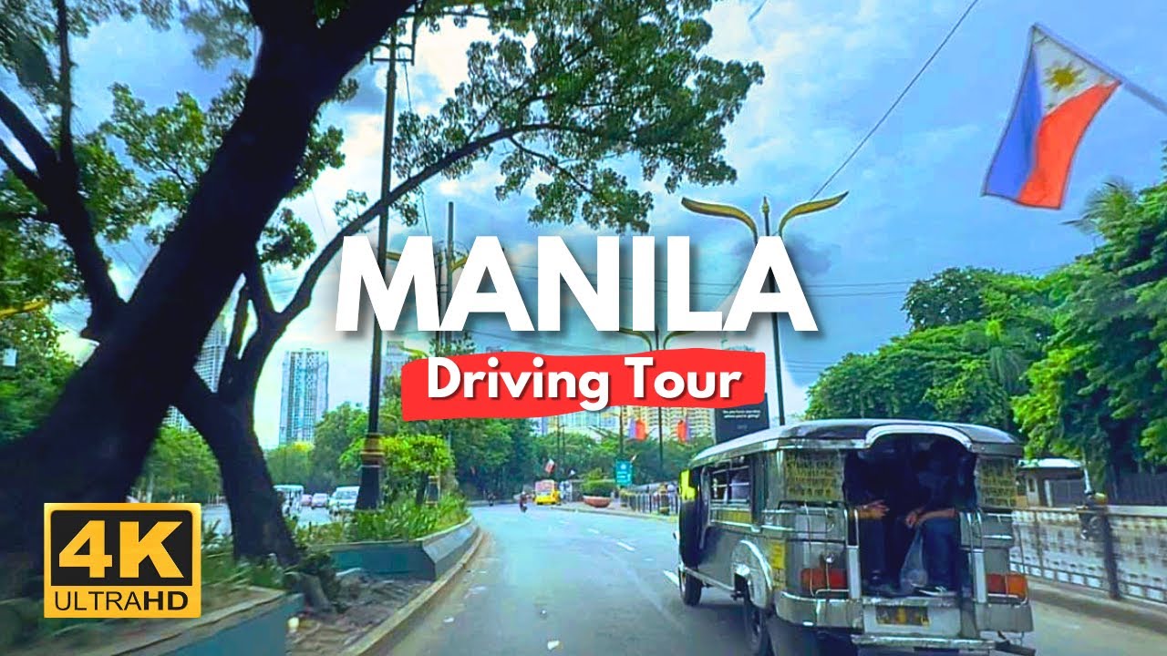 Driving Around MANILA, the Capital City of the Philippines! | 4K Driving Tour