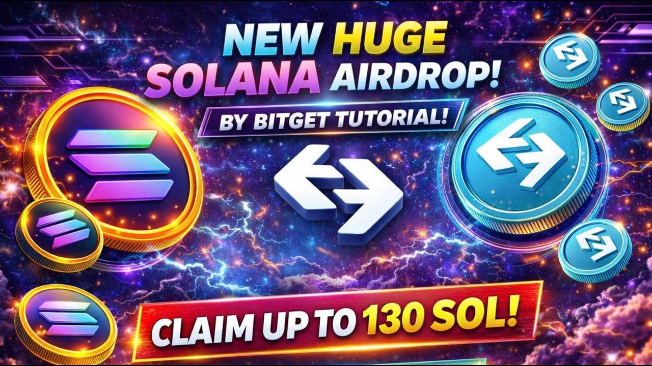 Bitget Solana Airdrop Tutorial | How To Claim Up To 130 SOL Tokens | Full Guide